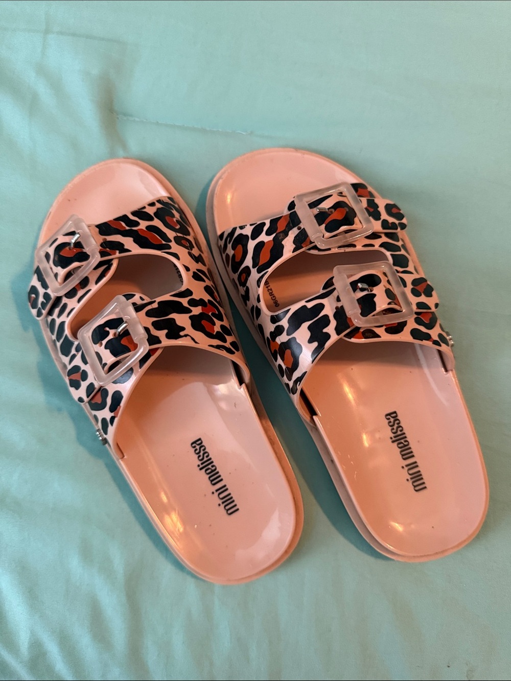 MINI MELISSA | leopard print sandals size 13